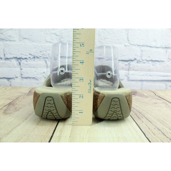 Merrell Sundial Cream Leather Slip On Comfort Casual Wedge Sandals Size 10 - Picture 6 of 9